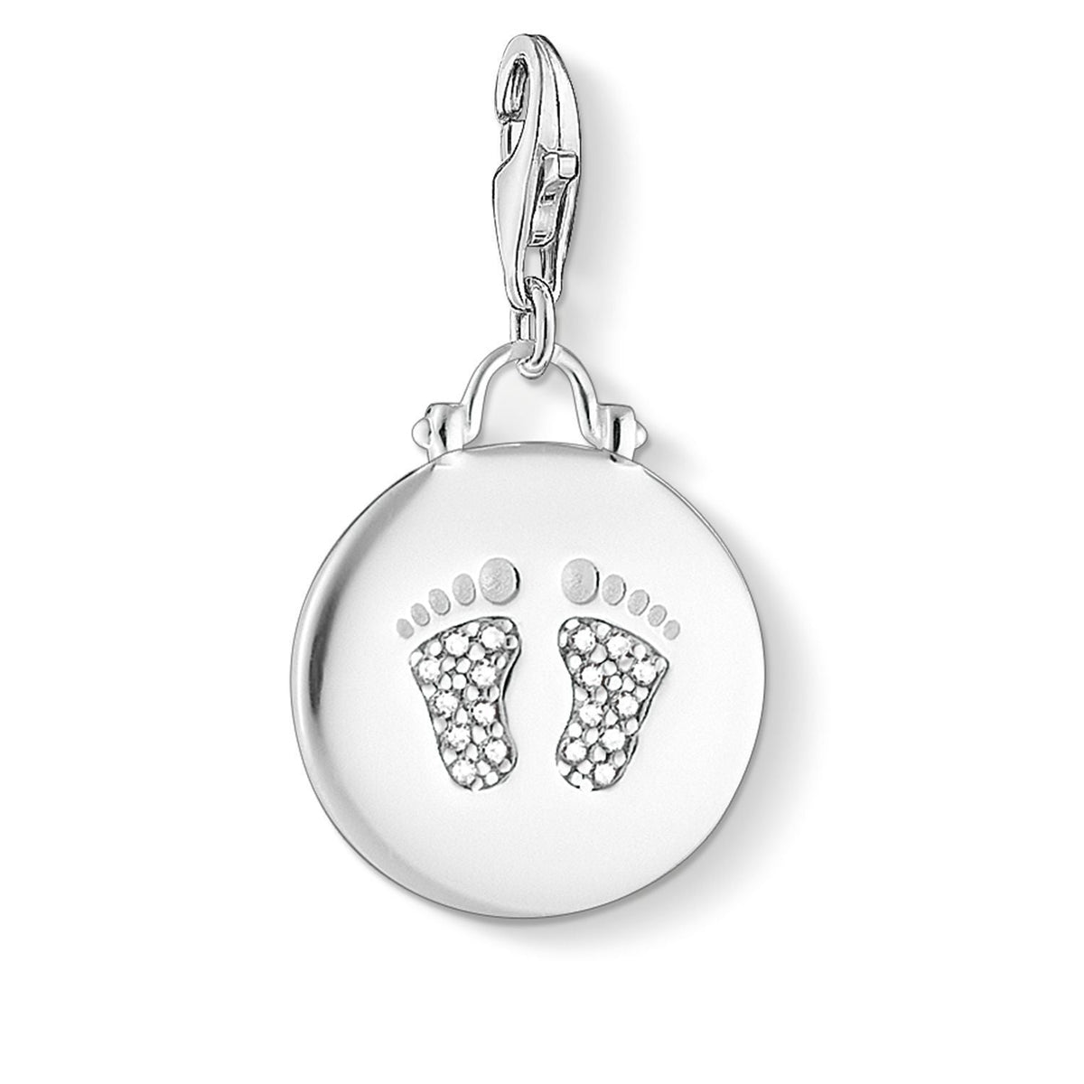 THOMAS SABO Charm Pendant "Disc Baby Footprint"
