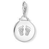 THOMAS SABO Charm Pendant "Disc Baby Footprint"
