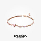 Pandora Sparkling Heart Tennis Bracelet