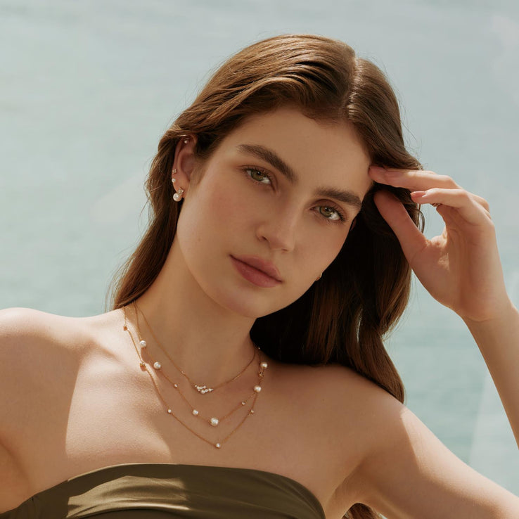 Ania Haie Pearl Cluster Necklace
