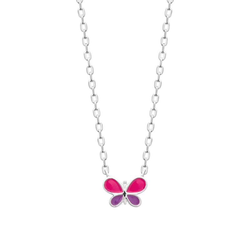 Enamel Butterfly Necklace