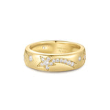 Melodic Gld CZ Celestial Chunky Ring