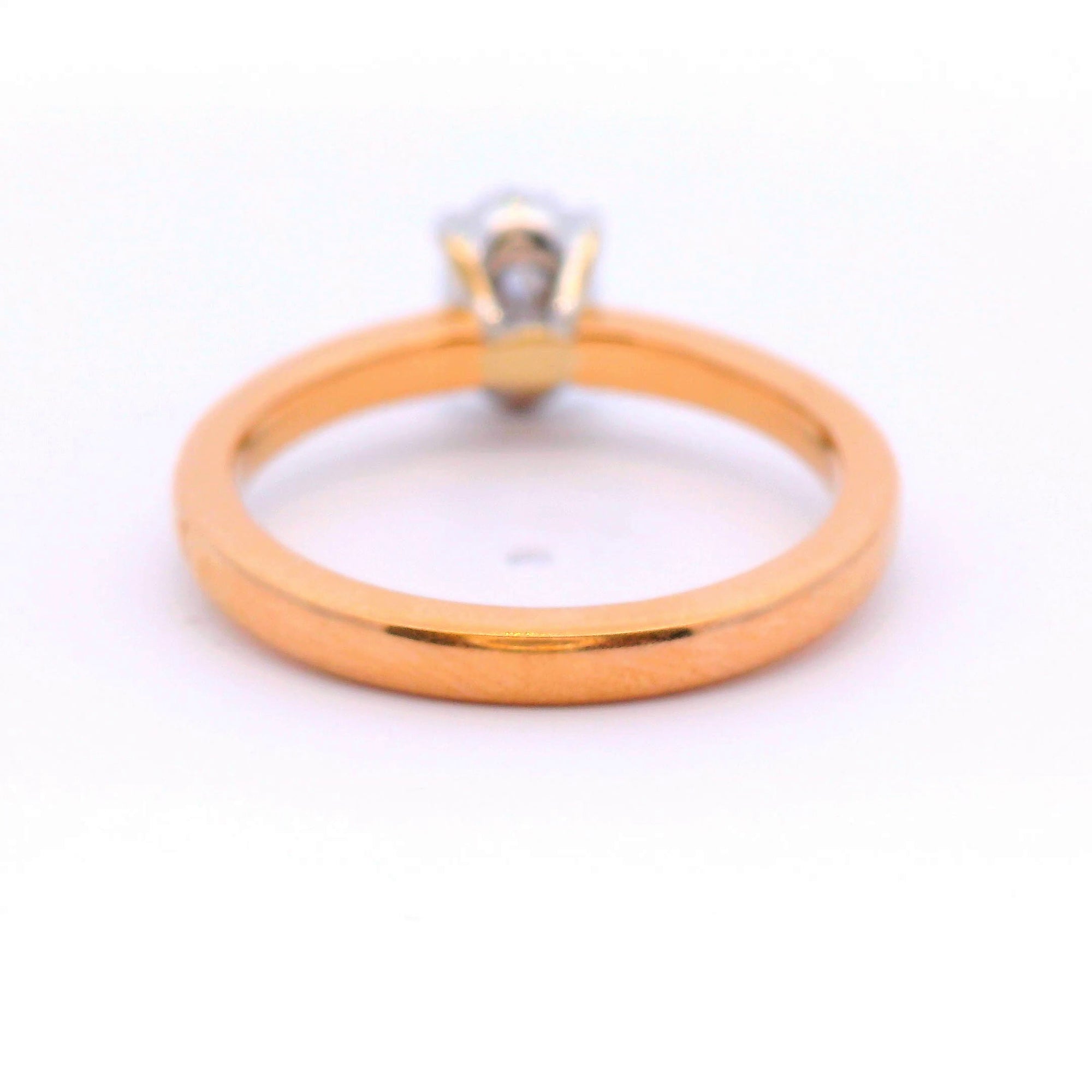 Rose Gold Oval Diamond Engagement Ring