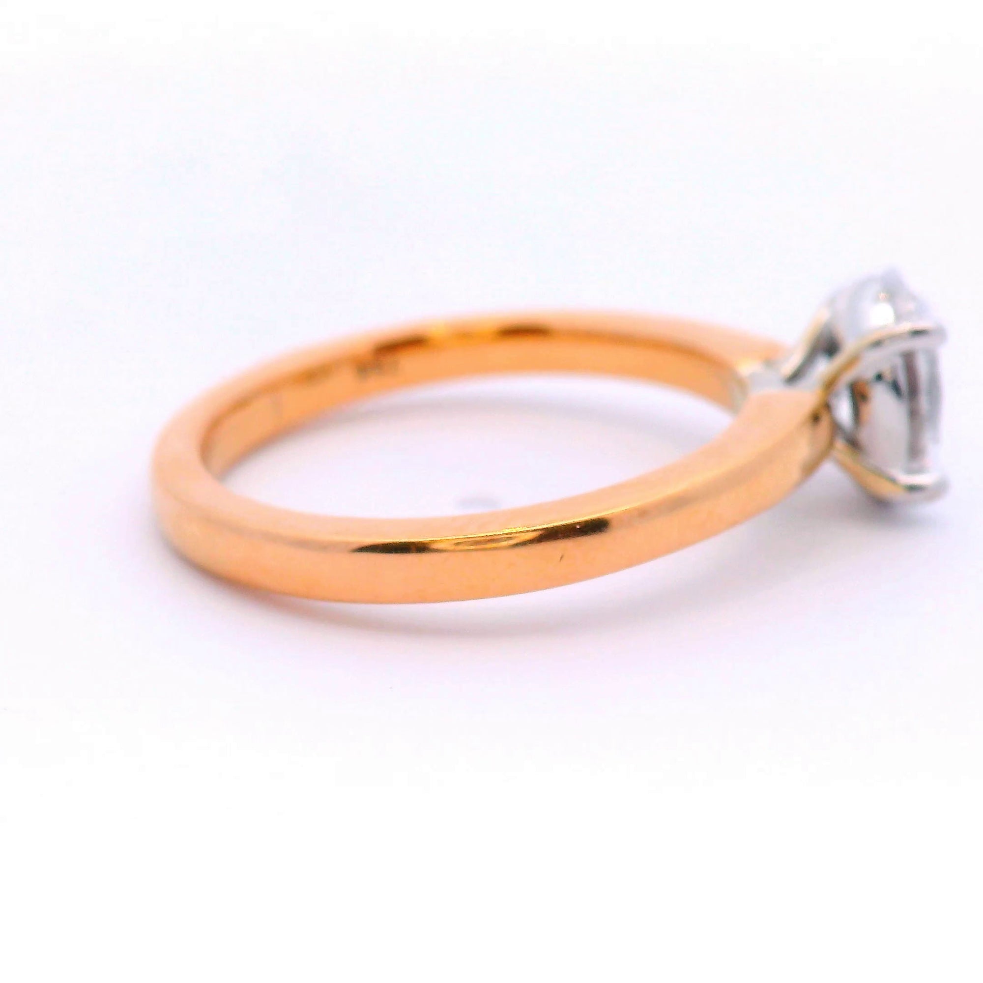 Rose Gold Oval Diamond Engagement Ring