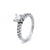 18ct Diamond Bead Set Shoulder Stone Engagement Ring