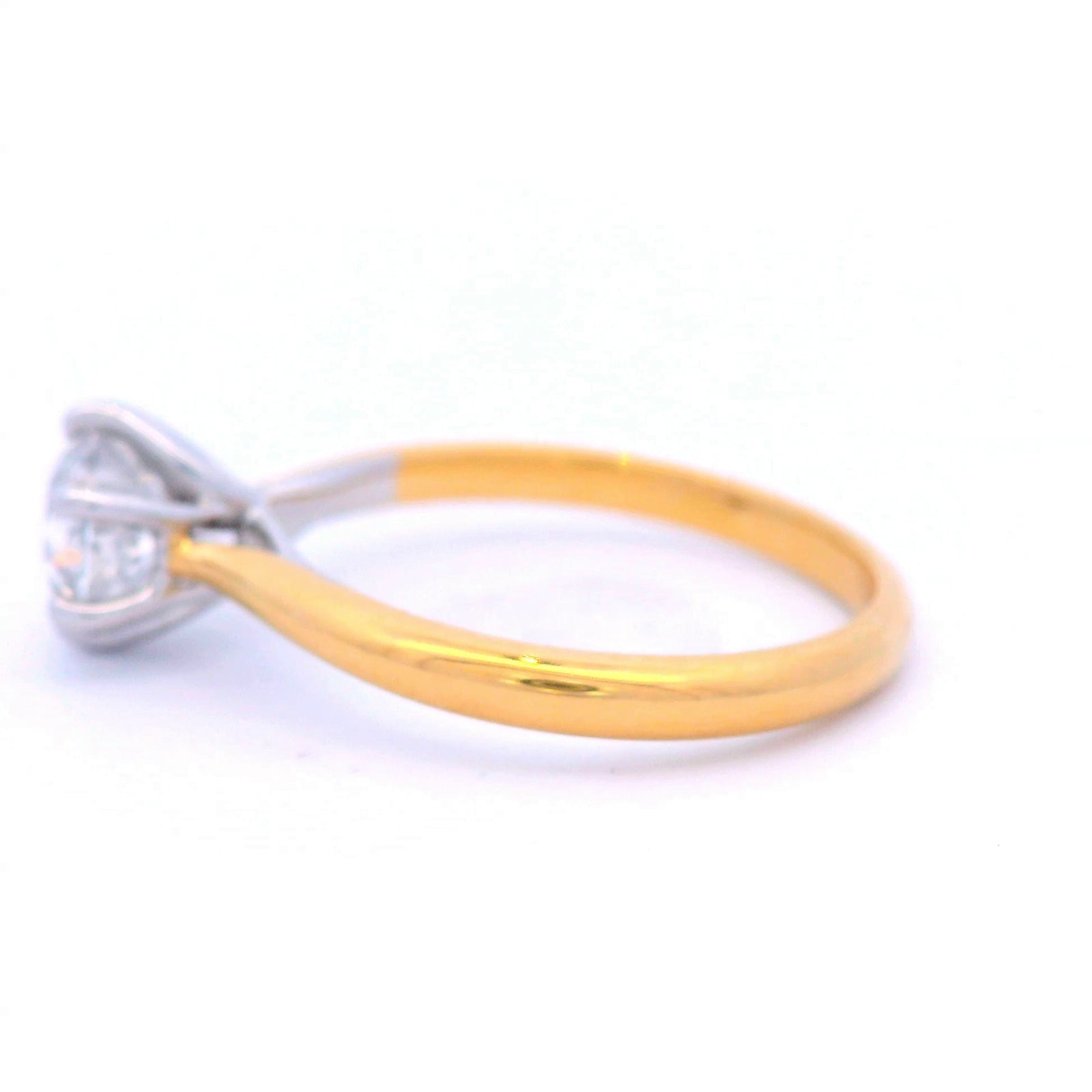 18ct Gold 1.00ct 6 Claw Solitaire Ring