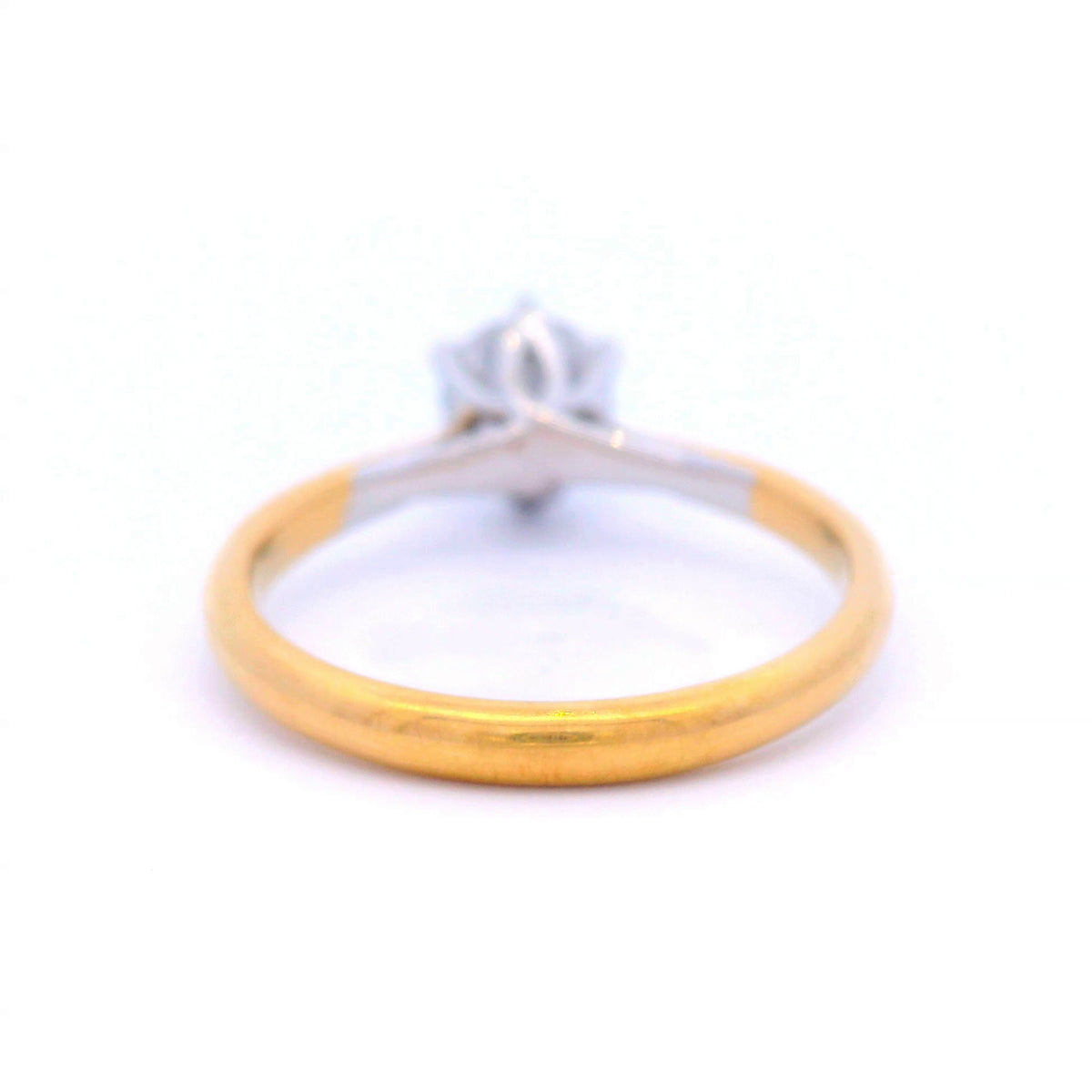 18ct Gold 1.00ct 6 Claw Solitaire Ring