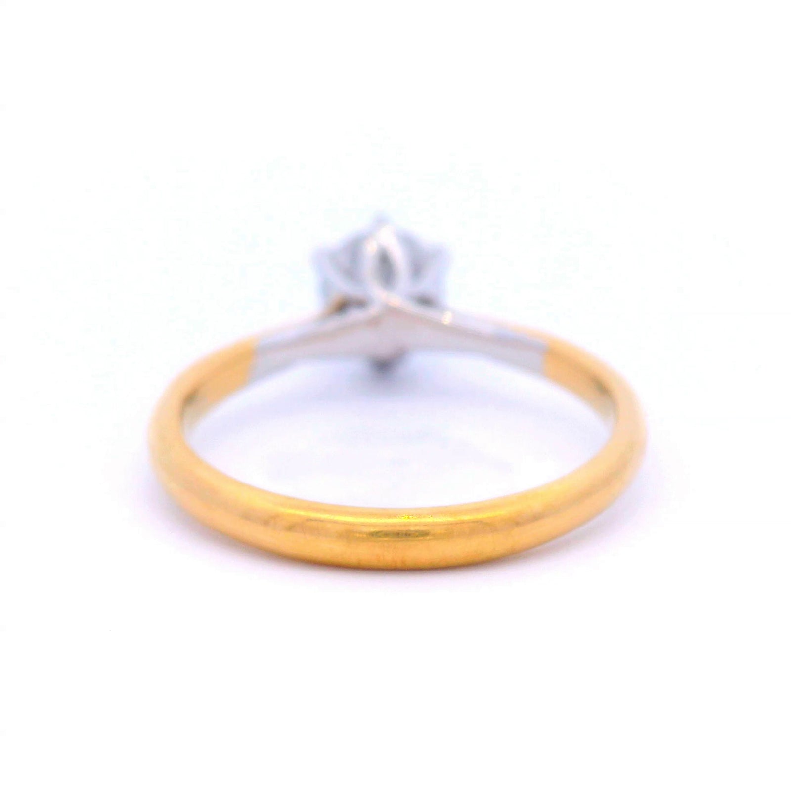 18ct Gold 1.00ct 6 Claw Solitaire Ring