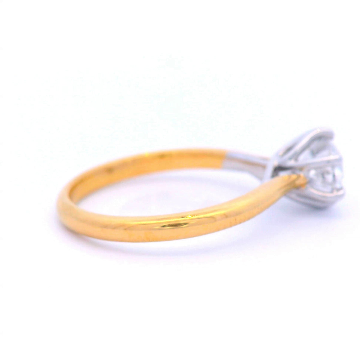 18ct Gold 1.00ct 6 Claw Solitaire Ring