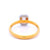 Diamond Radiant Engagement Ring in 18ct Yellow Gold