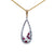 Yellow Gold Ruby and Diamond Pendant