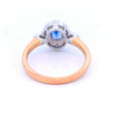 Ceylon Sapphire & Diamond Dress Ring in 18 carat Rose & White Gold