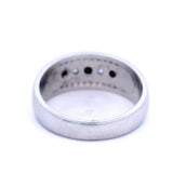 Diamond and Sapphire Dress Ring in White Gold