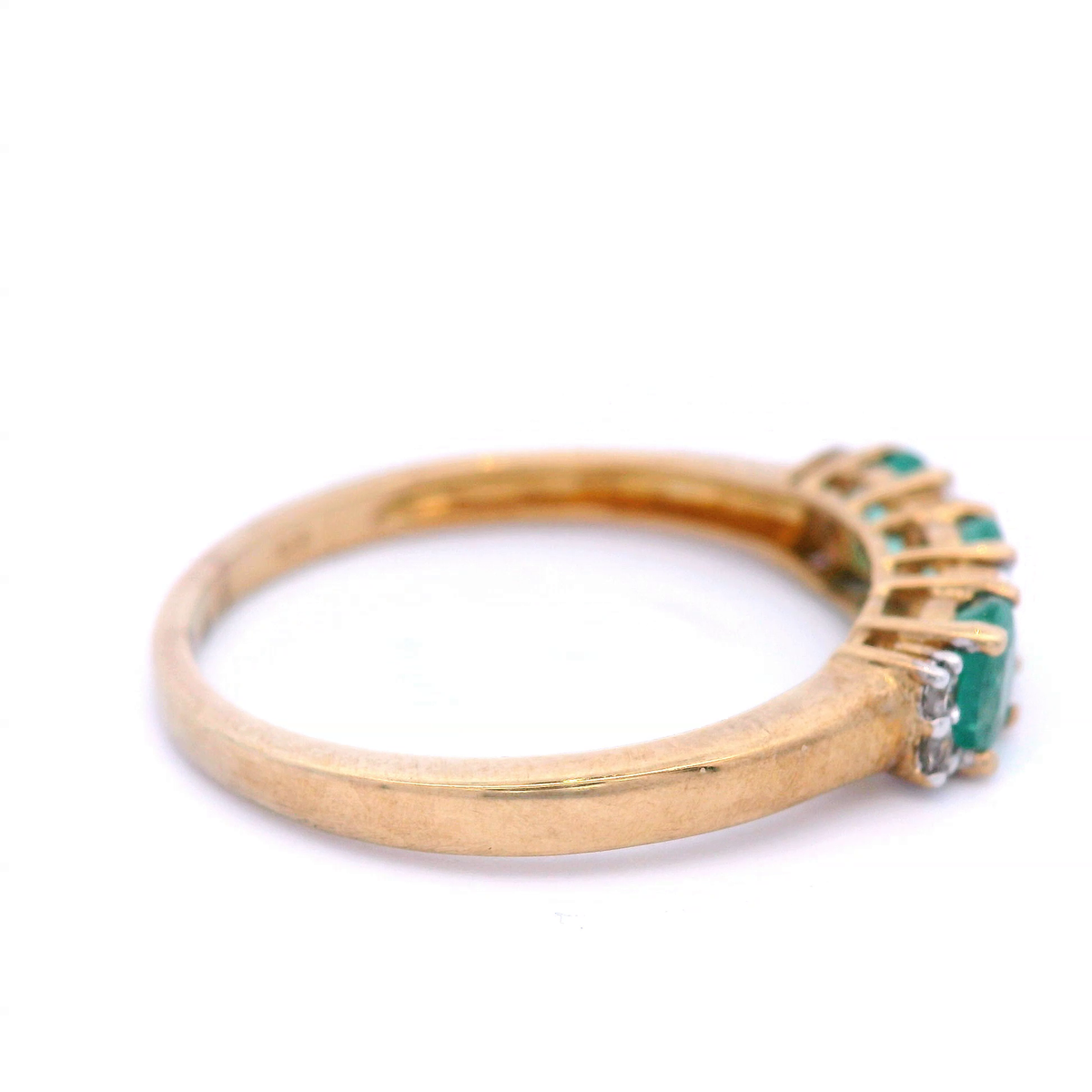Natural Emerald & Diamond Dress Ring