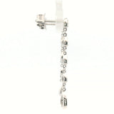 Diamond Set Teardrop Earrings in 9ct White Gold