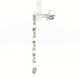 Diamond Set Teardrop Earrings in 9ct White Gold