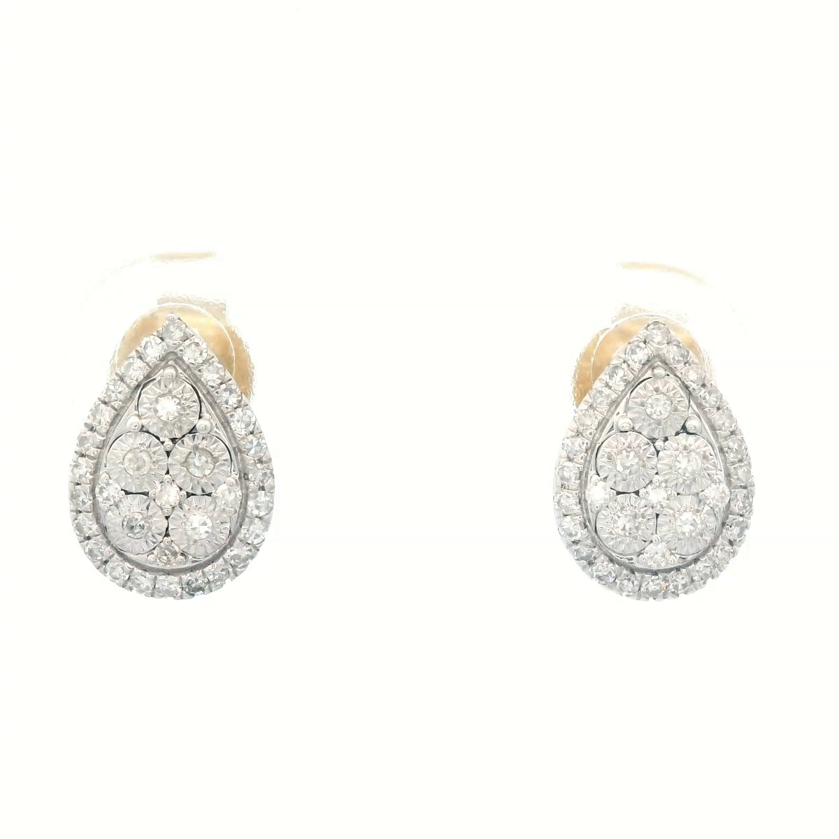 9ct Yellow Gold 0.20 carat Diamond Earrings