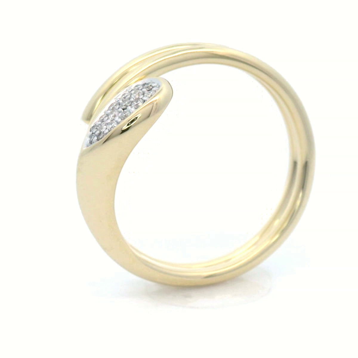Diamond Dress Ring Set in Yellow Gold