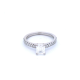 Diamond Set in White Gold Engagement Ring