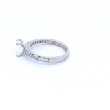 Diamond Set in White Gold Engagement Ring