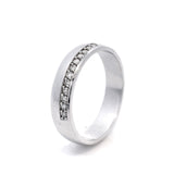 18 Carat White Gold Diamond Set Wedder