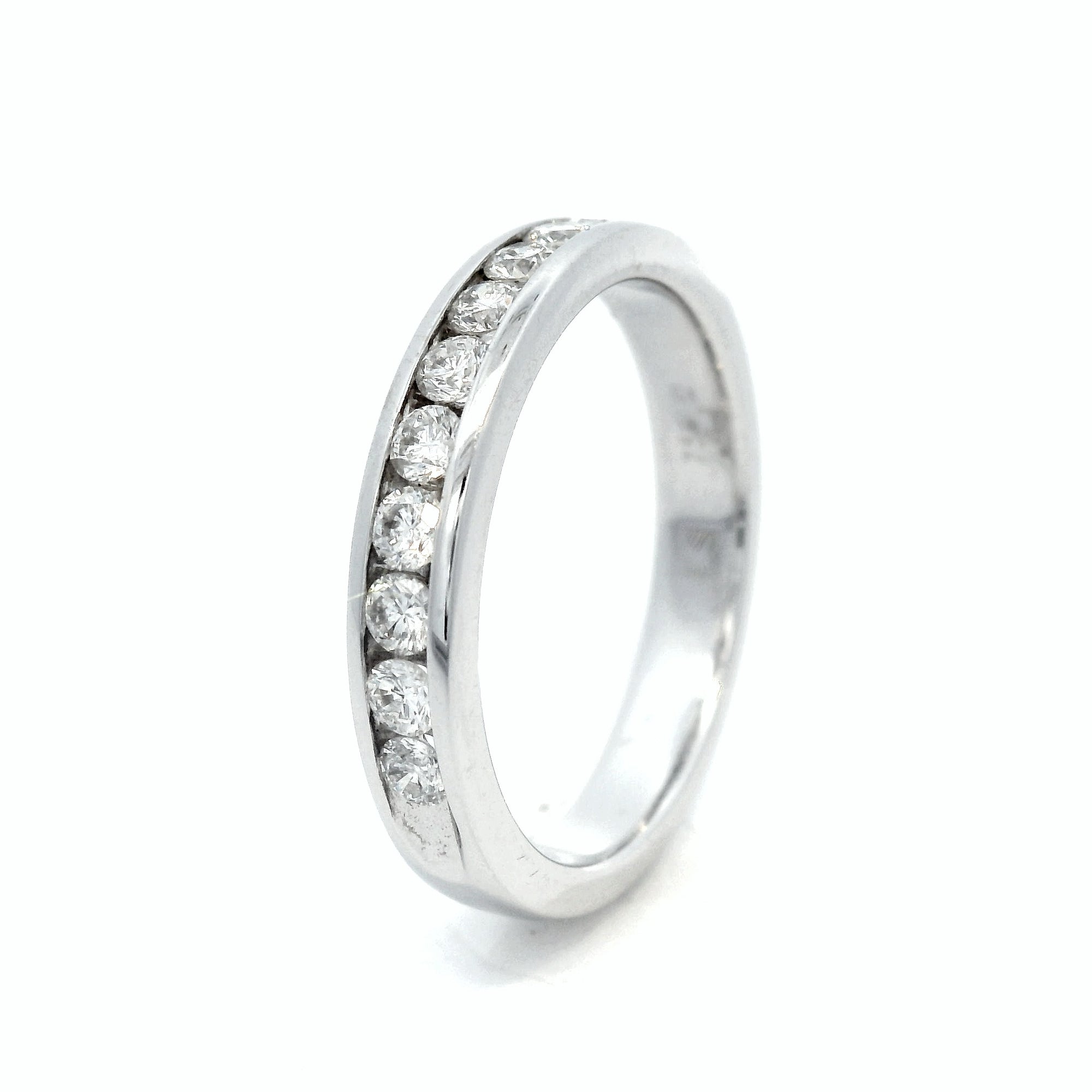 18CT W/G CHANNEL DI ET RI =.50PT SZ O