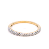 Diamond Ring with 0.08ct Diamonds in 9K Yellow Gold