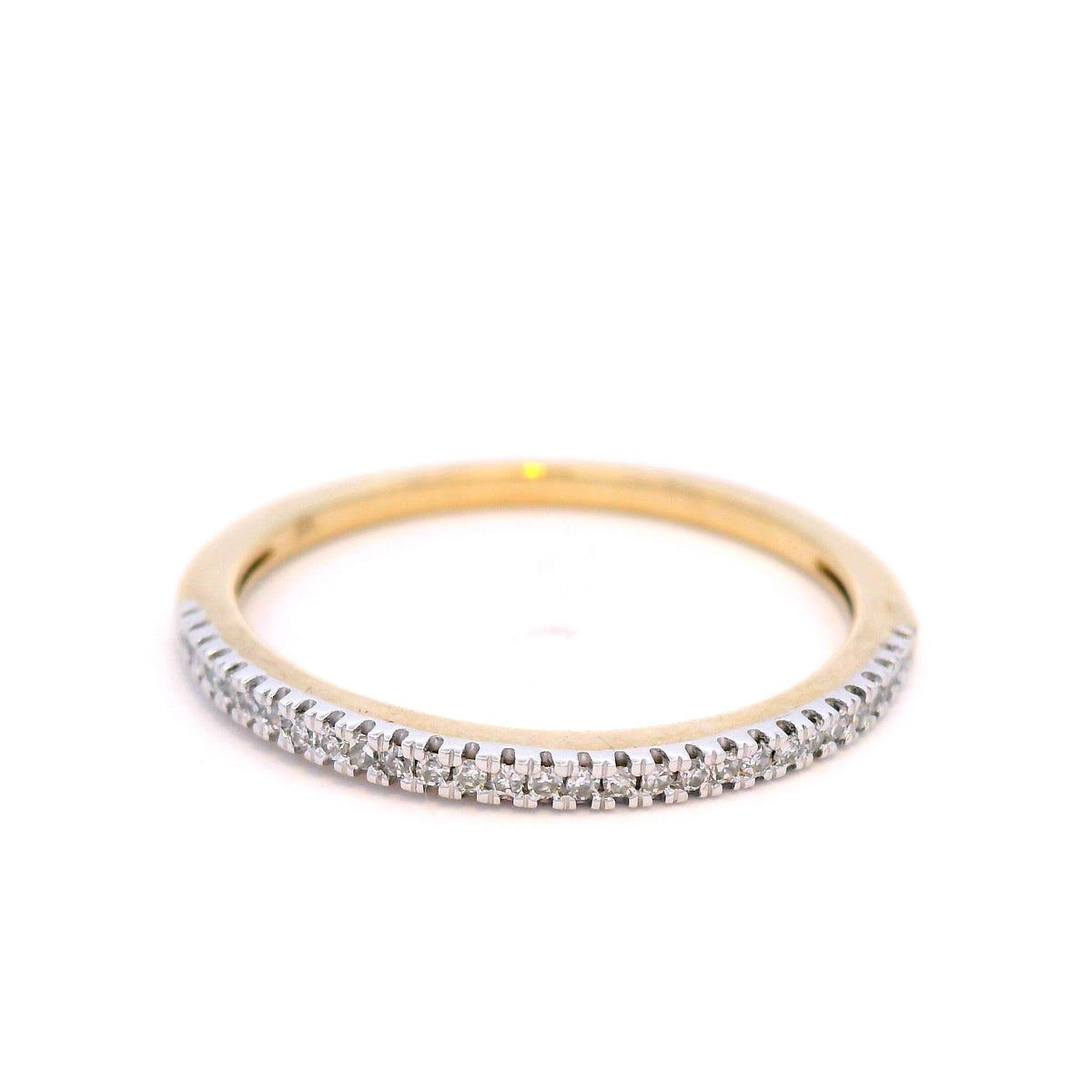 Diamond Ring with 0.08ct Diamonds in 9K Yellow Gold