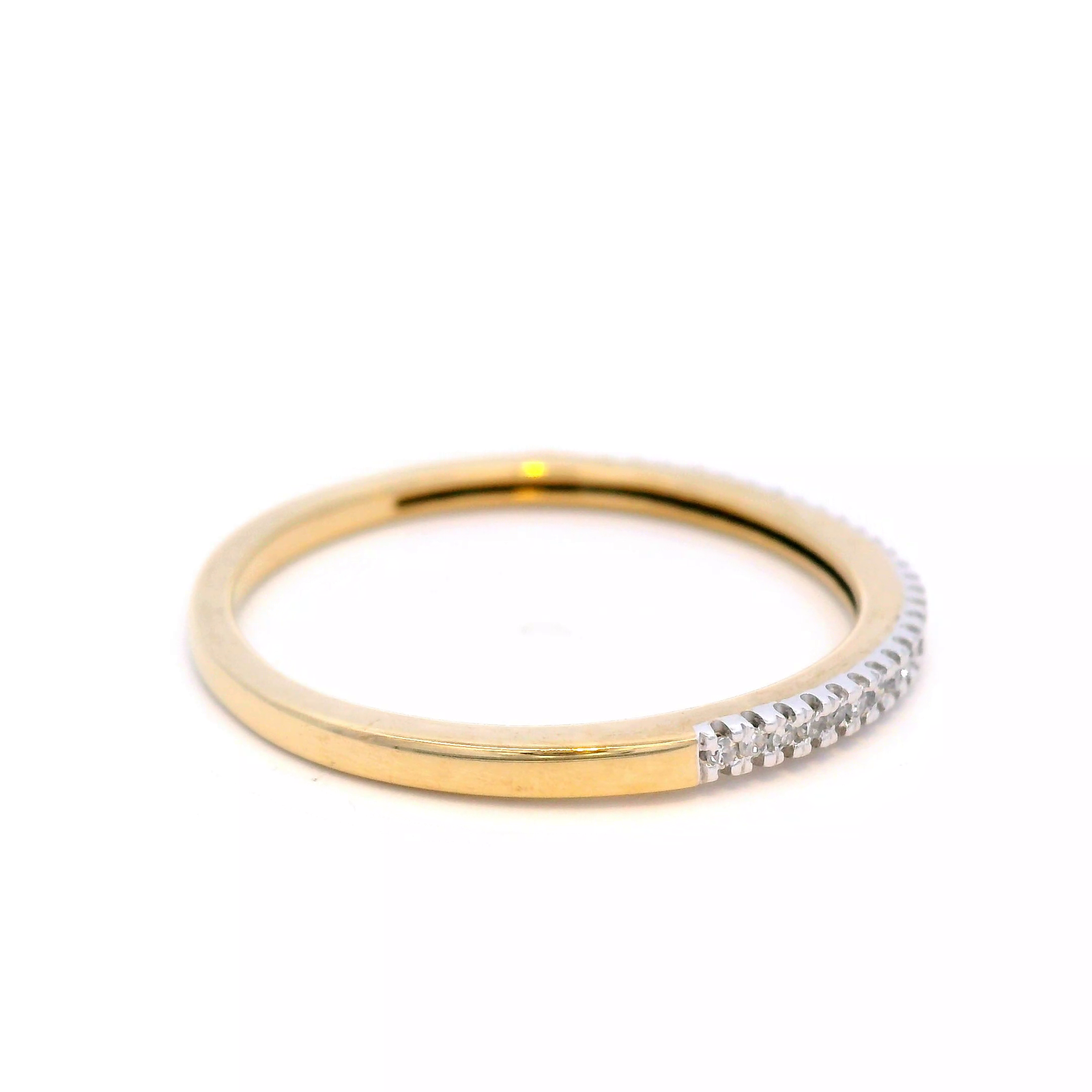 Diamond Ring with 0.08ct Diamonds in 9K Yellow Gold