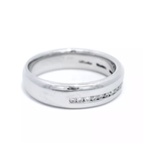 18 CARAT W/G DIA SET WEDDER SET WITH .23CT SMALLS SZ M 1/2