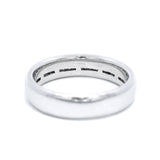 18 CARAT W/G DIA SET WEDDER SET WITH .23CT SMALLS SZ M 1/2