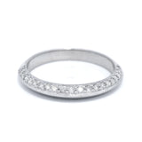 18CT W/G EZIFIT Dia SET WEDDER SZ  O