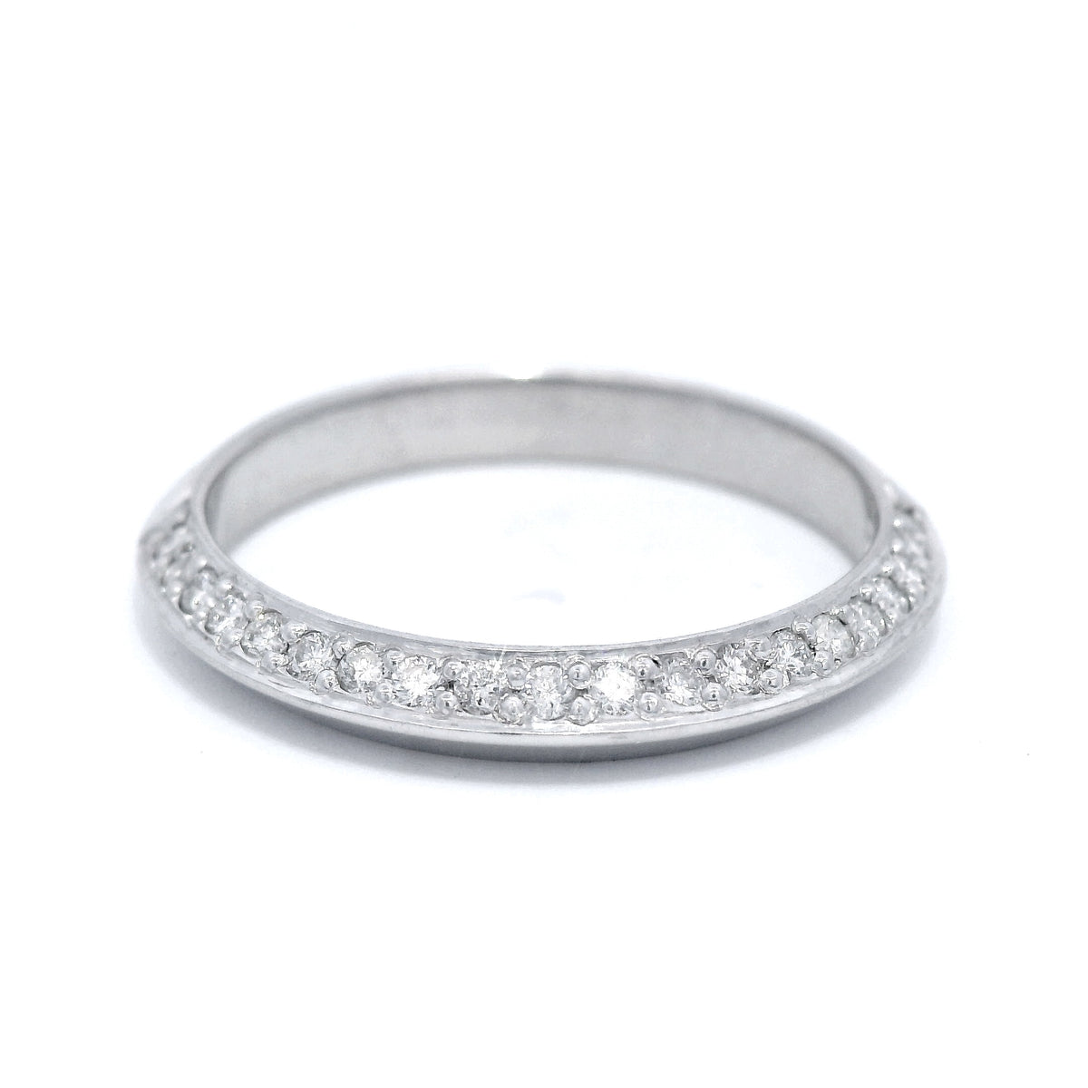 18CT W/G EZIFIT Dia SET WEDDER SZ  O