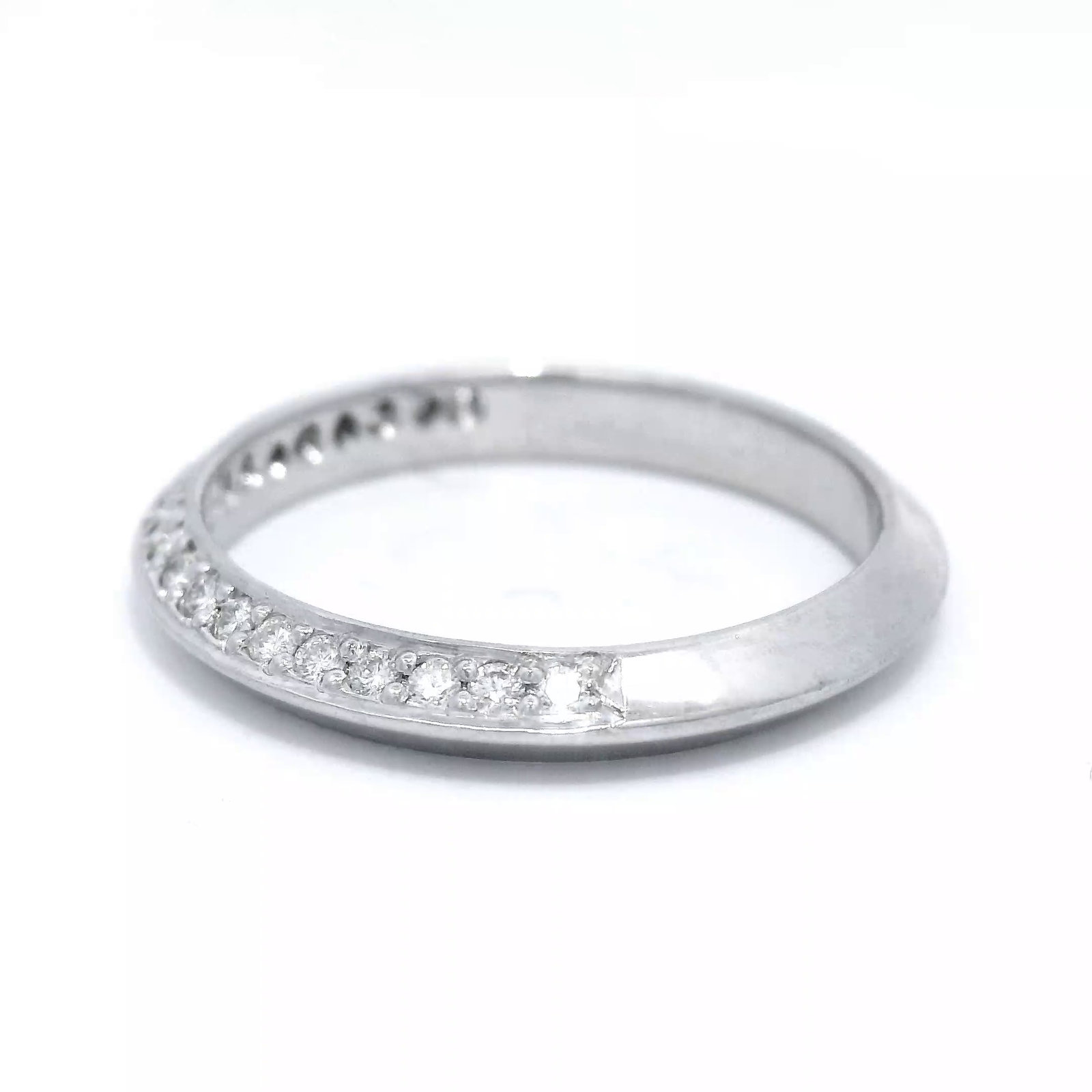 18CT W/G EZIFIT Dia SET WEDDER SZ  O
