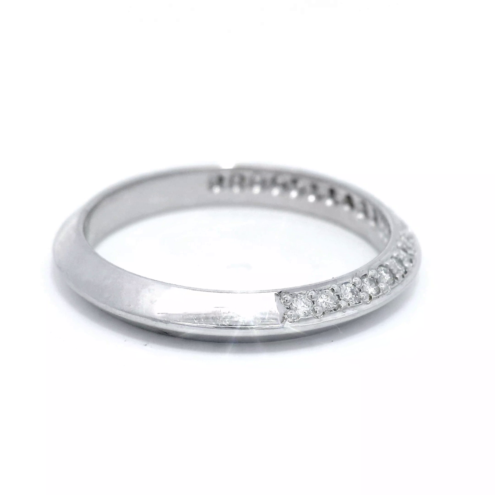 18CT W/G EZIFIT Dia SET WEDDER SZ  O