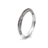 18CT W/G EZIFIT Dia SET WEDDER SZ  O