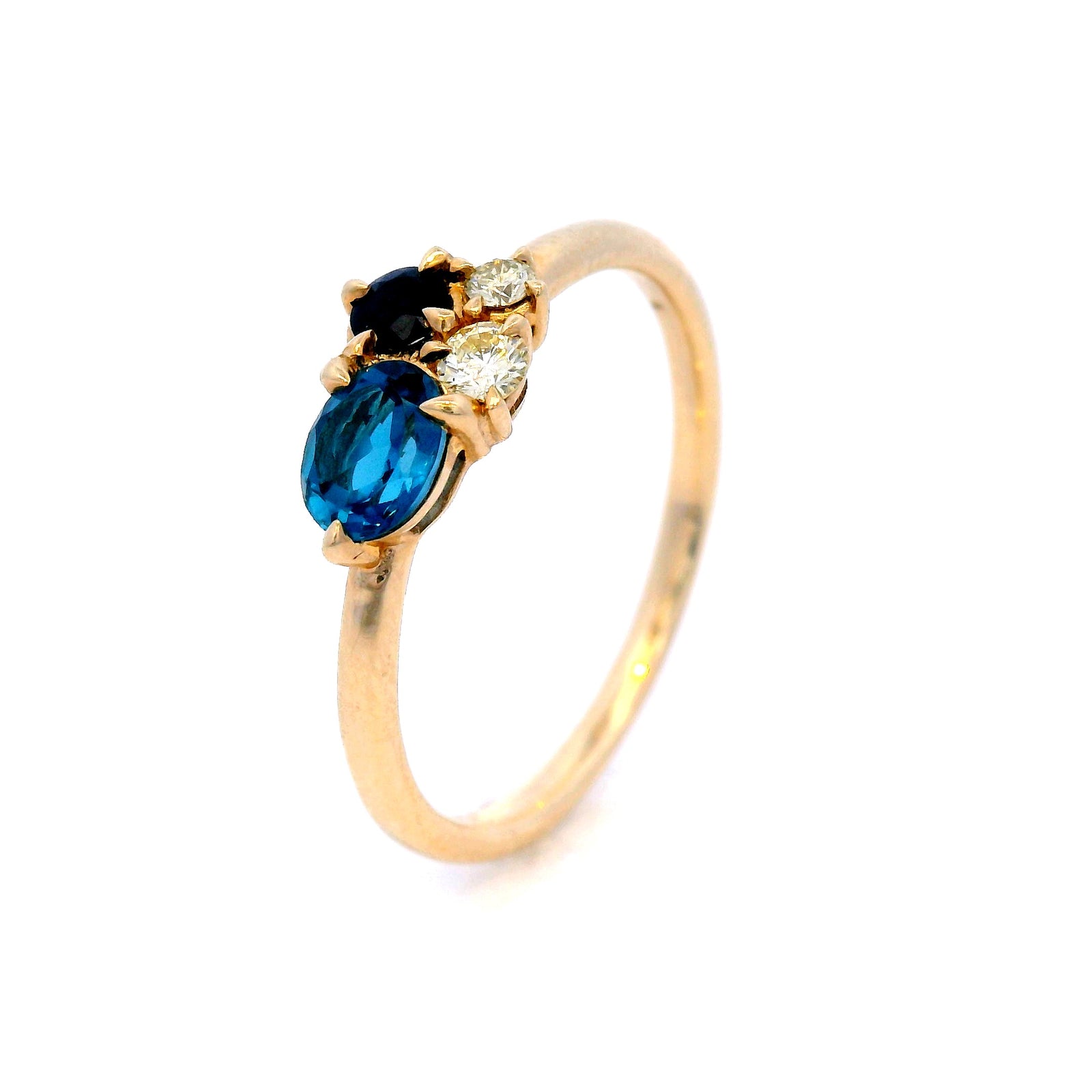 Sapphire, Diamond & Topaz - London in 9ct Yellow Gold