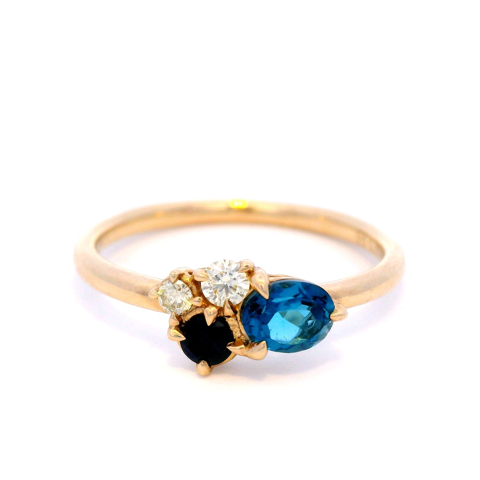Sapphire, Diamond & Topaz - London in 9ct Yellow Gold