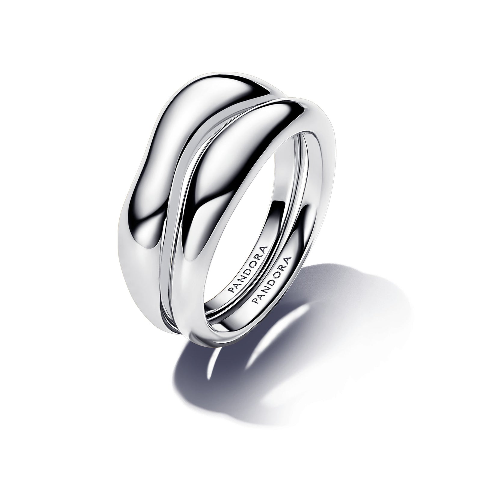 Pandora Organically Shaped Stacking Rings