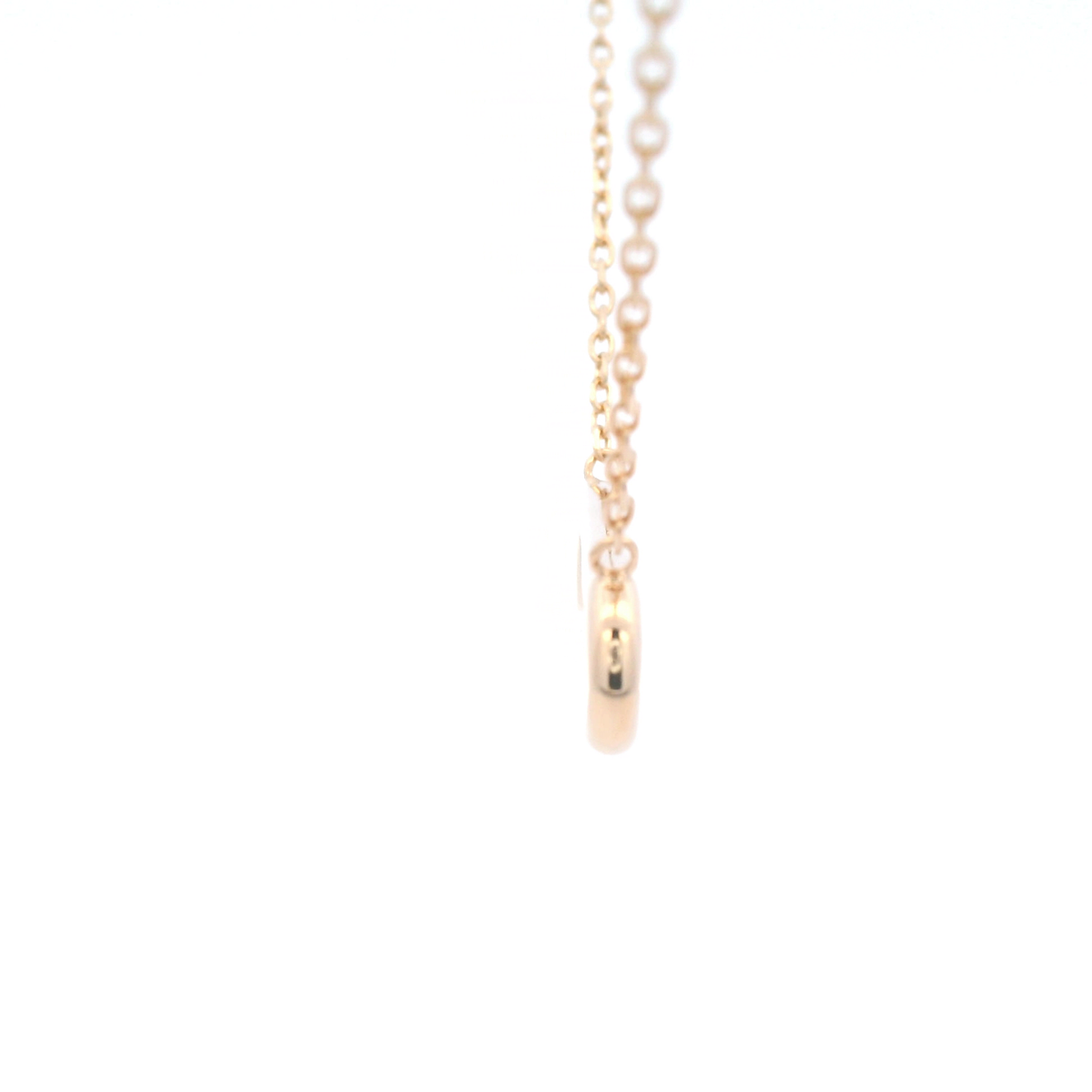 Paperclip Necklet In Yellow Gold