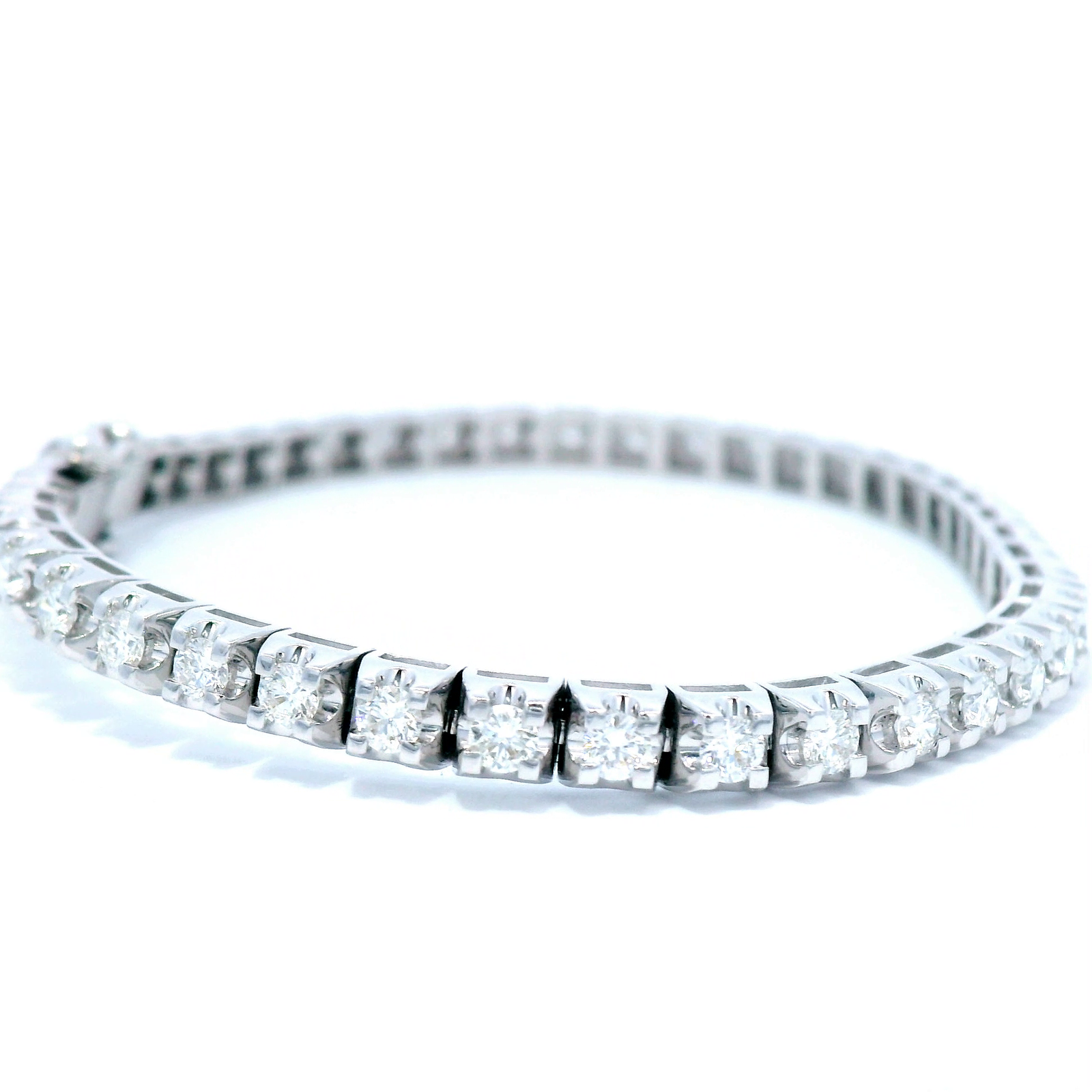 White Gold Tennis Bracelet