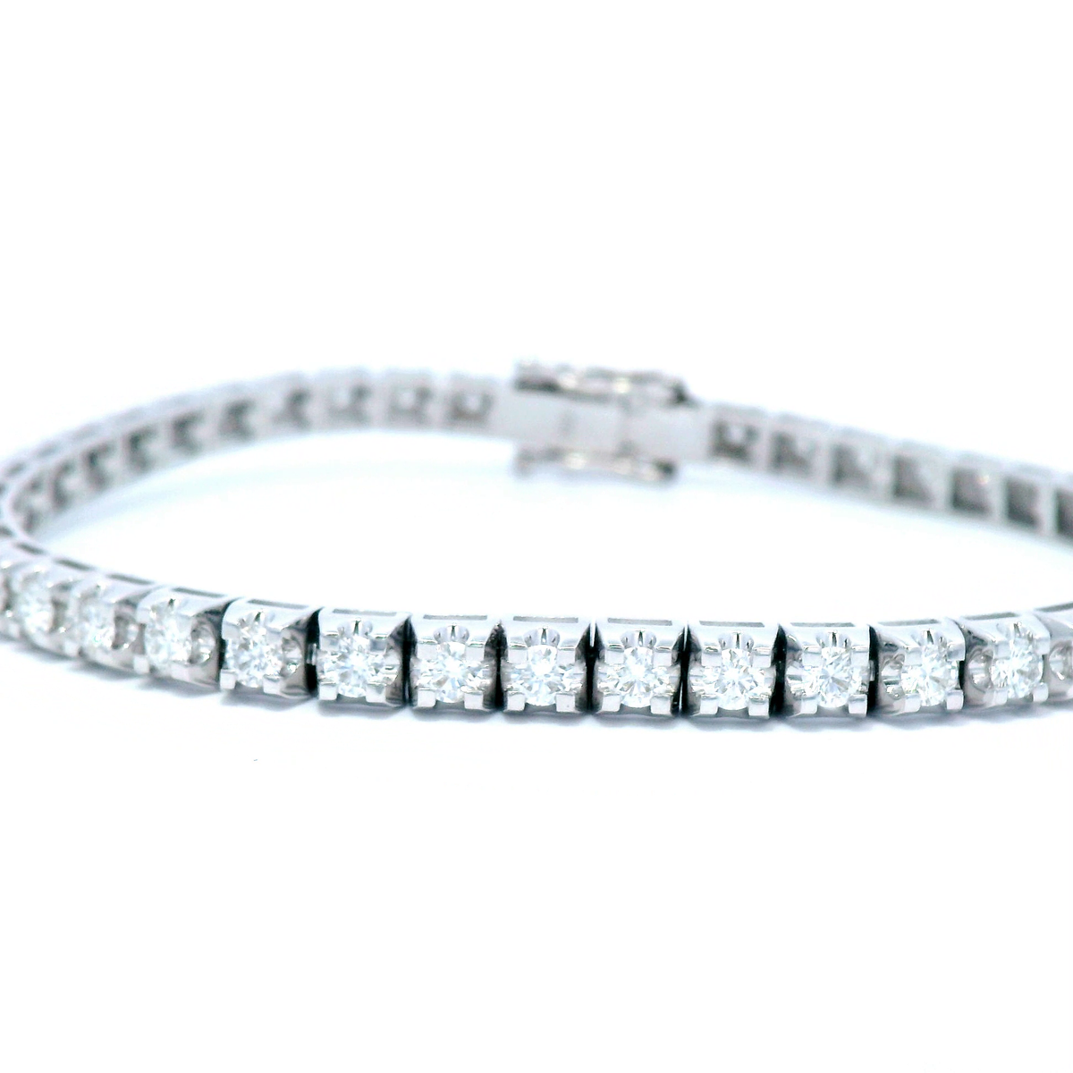 White Gold Tennis Bracelet