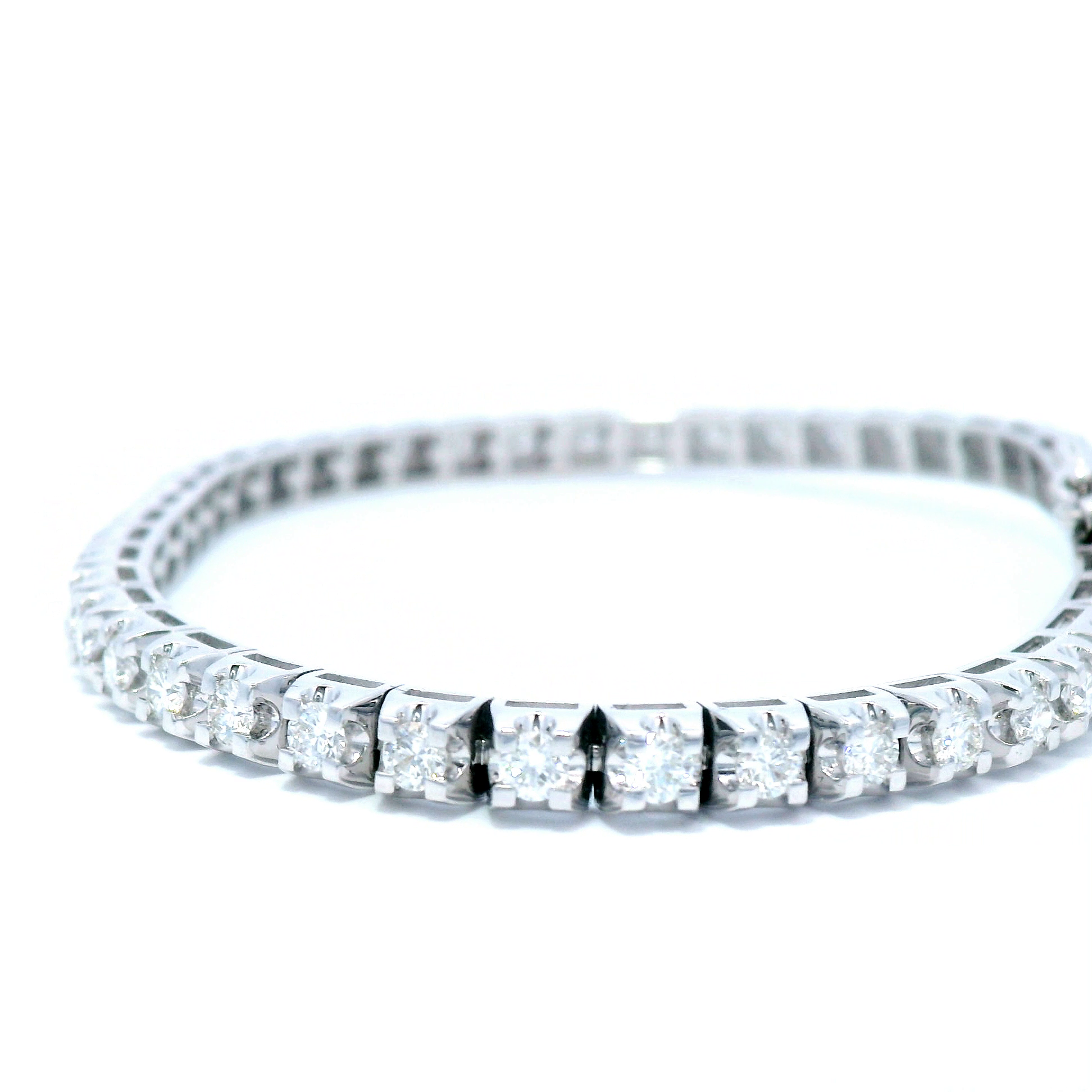 White Gold Tennis Bracelet