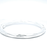 Sterling Silver Twist Hinge Bangle