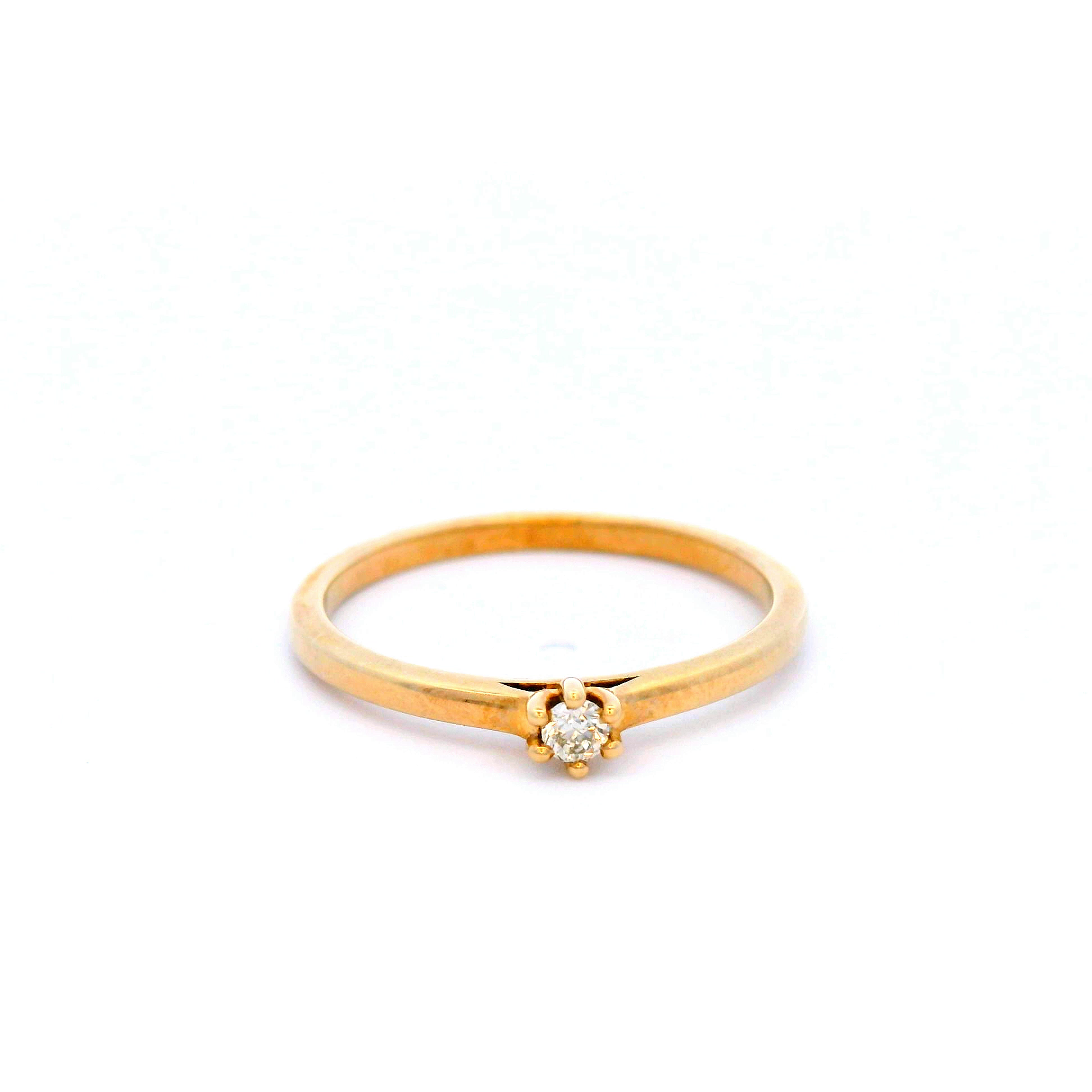 Claw Set Diamond Dress Ring in 9ct Yellow Gold