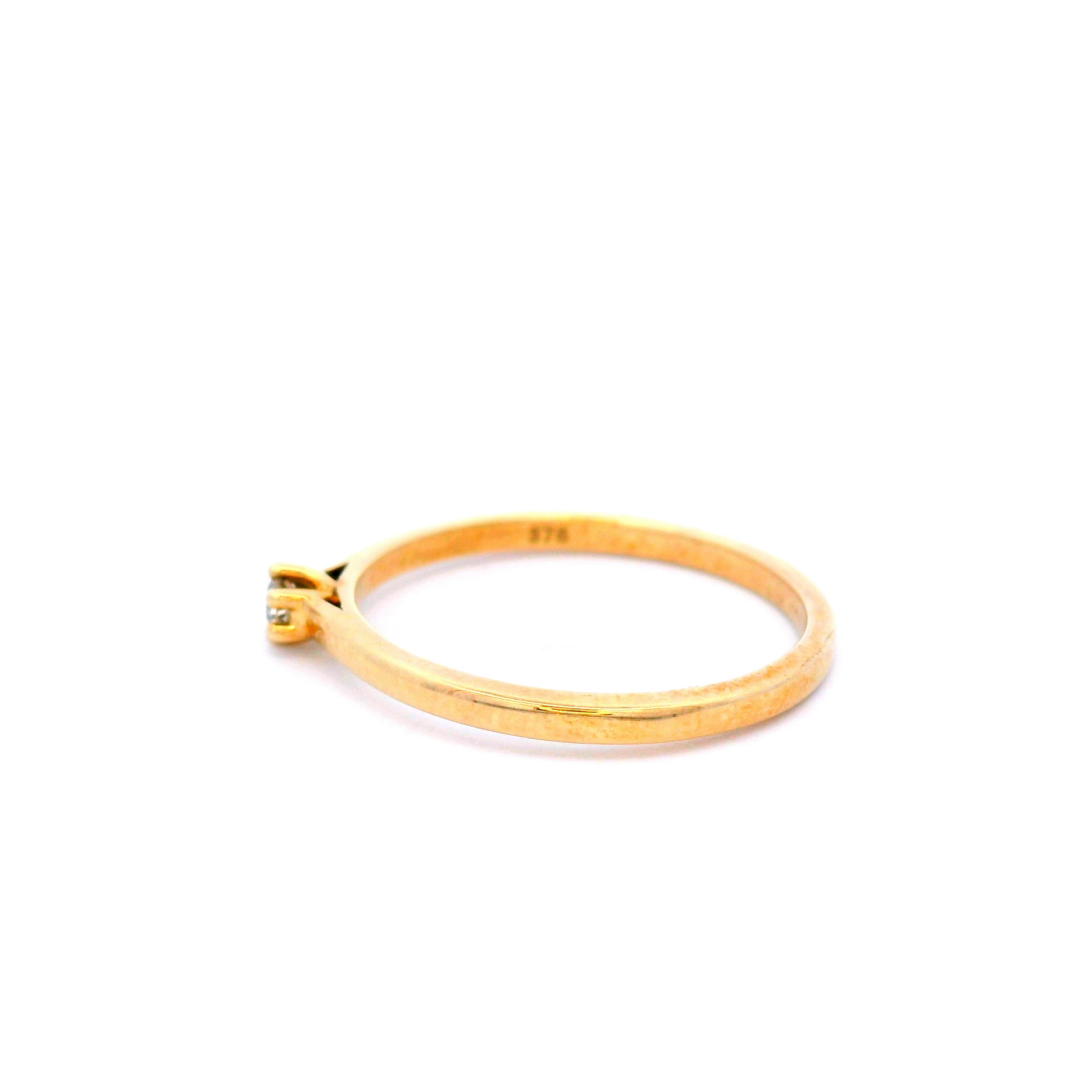 Claw Set Diamond Dress Ring in 9ct Yellow Gold