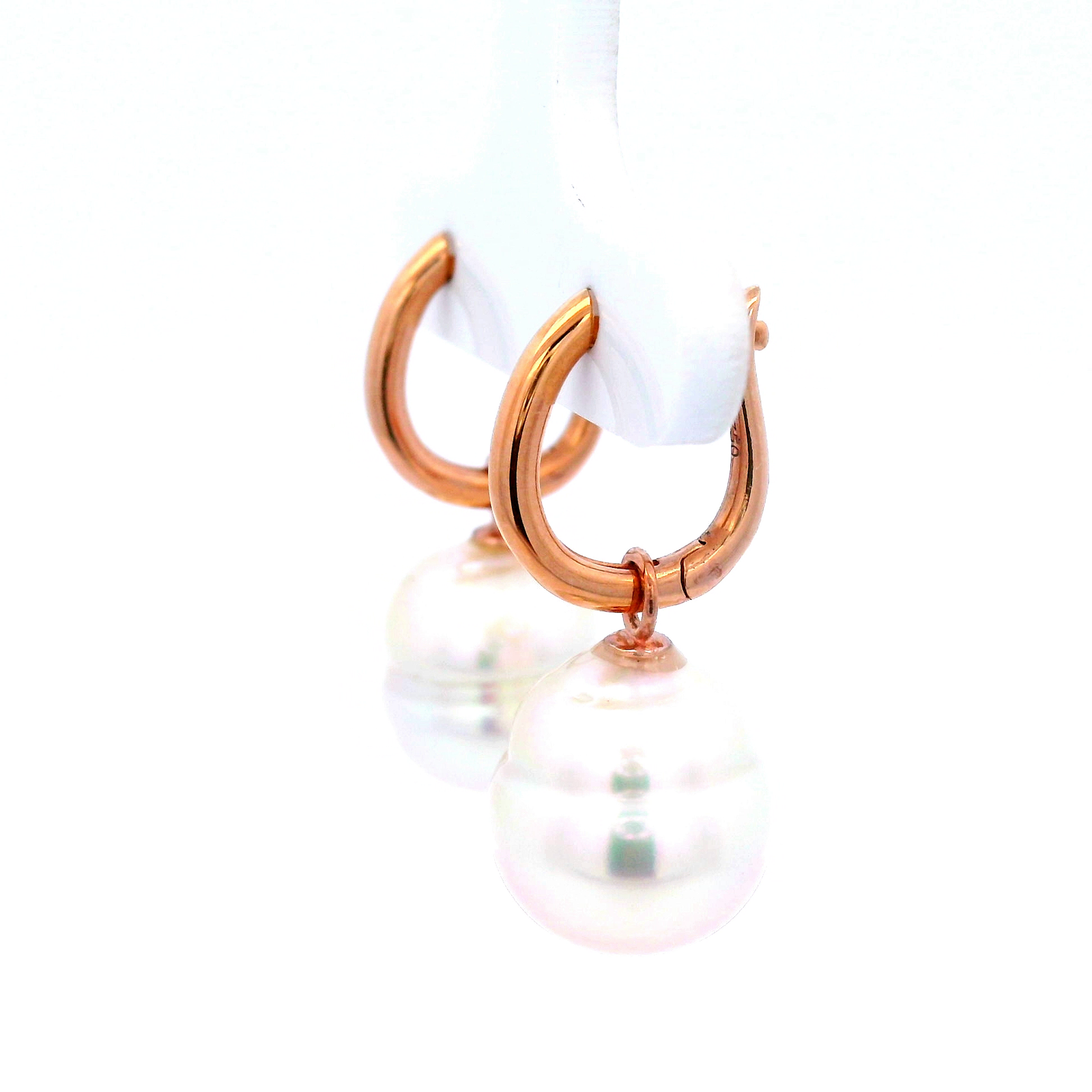 South Sea Pearl Drop Earrings.