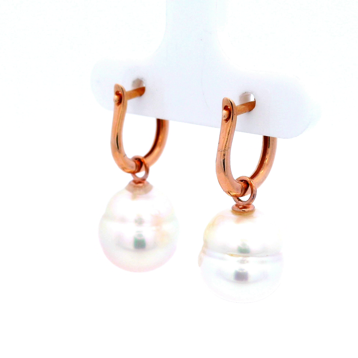 South Sea Pearl Drop Earrings.