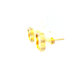 Rainbow Petal Stud Earrings in 9CT Yellow-Gold