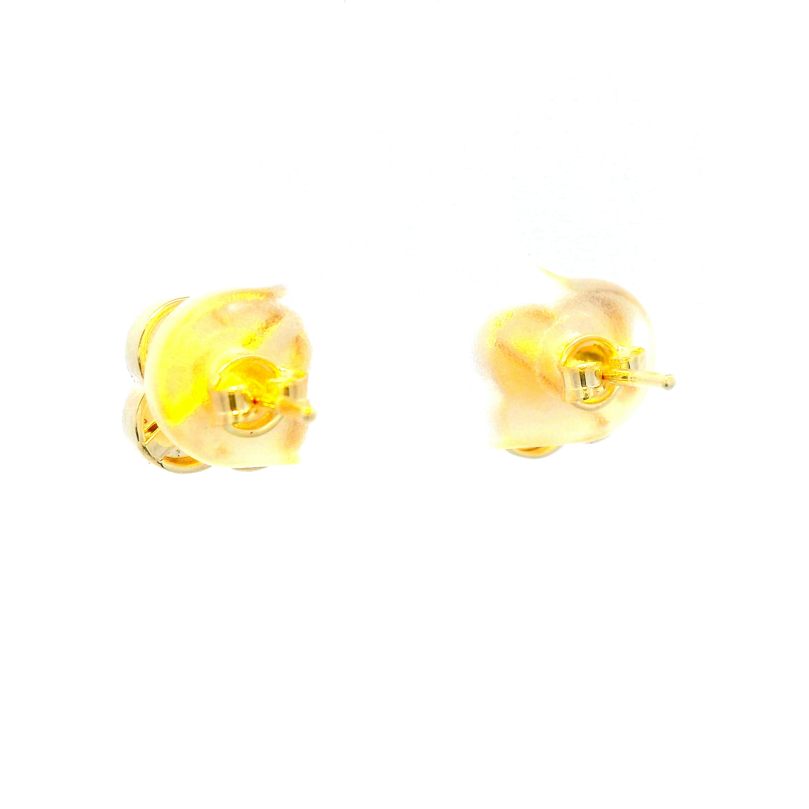 Rainbow Petal Stud Earrings in 9CT Yellow-Gold